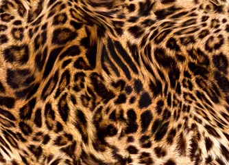 Foto op Plexiglas Seamless leopard texture, leopard fur © kenan