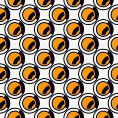 Polka dot ornament. Repeated circles seamless pattern. Modern stile geometric background. Geo motif surface print