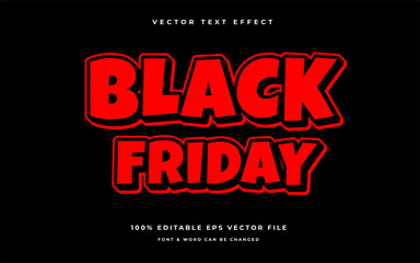 black friday editable text effect