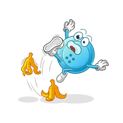 shirt button slipped on banana. cartoon mascot vector
