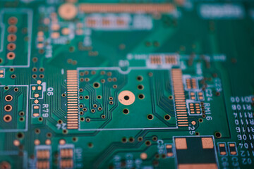 Fototapeta premium Print circuit board background technology