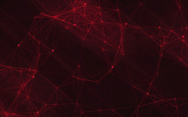 Abstract particle network futuristic background