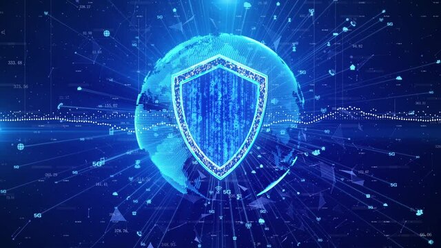 Background of network security information data protection shield