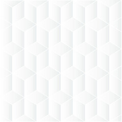 Abstract Seamless Light Checkered Cube Luxury Pattern Background. Vector Illustration.