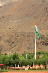 Indian national flag is waving in the bottom of mount Tololing, remembering kargil war of 1999 when...