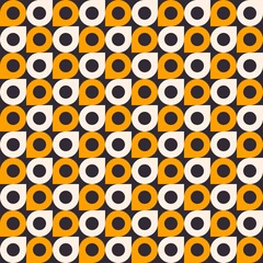 Vector abstract small circle with corners geometric shape modern trendy color seamless pattern background. Use for cover, fabric, textile, interior decoration elements, upholstery, wrapping.