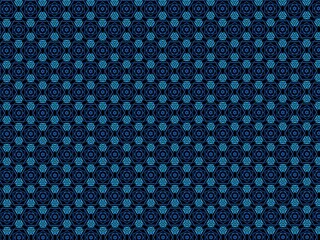 Abstract blue pattern image on deep blue background.