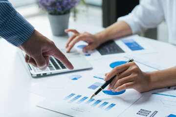 Co-working Business Team Consulting meeting Planning Strategy and brainstorming new business project