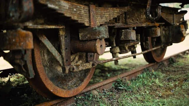 Former abandoned train car in Paranapiacaba