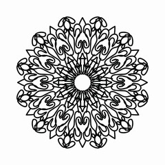 decorative concept abstract mandala illustration.
