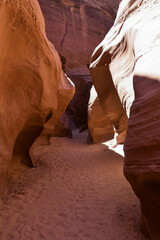 Hiking Lower Antelope Canyon outside of Page, Arizona near the Utah border.