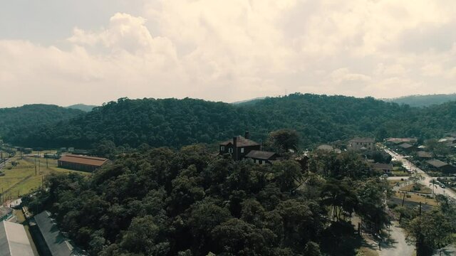 Aerial footage of Paranapiacaba

