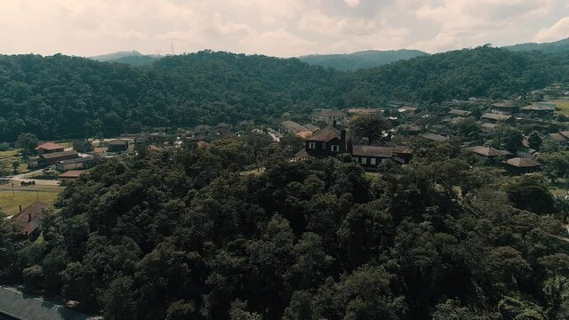 Aerial footage of Paranapiacaba
