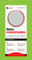 Fototapeta na wymiar Modern Business Corporate Roll up Banner Template