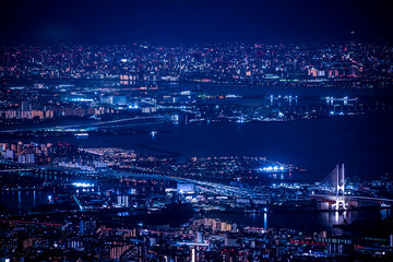 Fototapeta na wymiar 掬星台から神戸の夜景