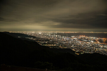 掬星台から神戸の夜景