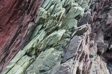 Multi colored rock