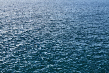 Open view of blue sea