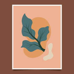 Minimalist poster with pastel colors for elegant and artistic home decoration dekorasi