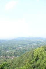 Fototapeta na wymiar green hill view during the day