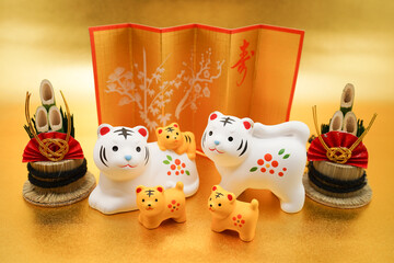 寅年の年賀状素材（2022年の干支）