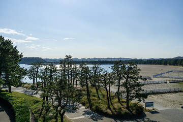 神奈川県横浜市金沢区の海の公園