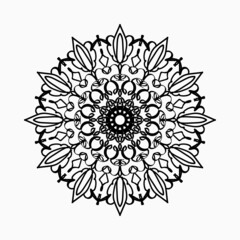 Circular pattern mandala art decoration elements