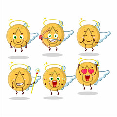 Dalgona candy water cartoon designs as a cute angel character