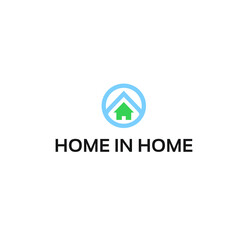 initial hexa home logo template