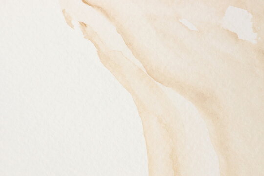 Watercolor texture. Abstract Beige Painting background. Template