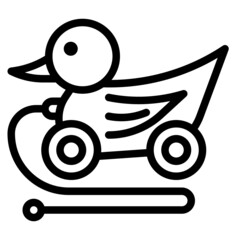 ducktoy line icon