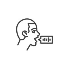 Virtual assistant voice line icon