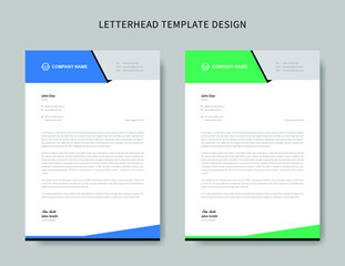 Business letterhead template or Corporate letterhead template design