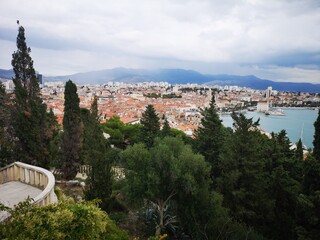 Fototapeta na wymiar Split Kroatien Panorama Altstadt und Sehenswürdigkeiten