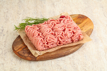 Raw beef minced meat for cooking