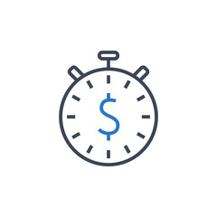 Business efficiency icon vector graphic