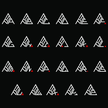MPA to MPZ letter logo creative design, Multiple triple letter logo design