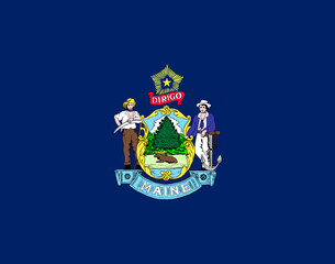 Flag of Maine, USA