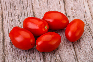 Red bright tasty tomato heap