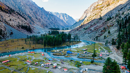 Mahodand Lake is a lake located in the upper Usho Valley at a distance of about 35 kilometers from Kalam in Swat District of Khyber Pakhtunkhwa province of Pakistan.
