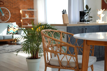 Studio apartment with contemporary kitchen