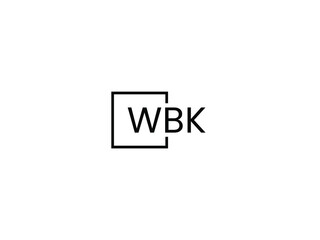WBK letter initial logo design vector illustration