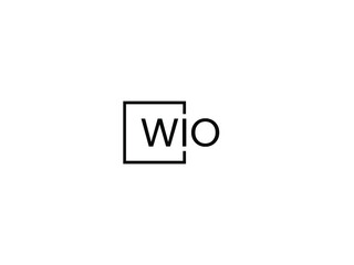 Fototapeta premium WIO letter initial logo design vector illustration