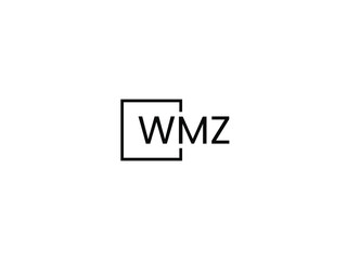 WMZ letter initial logo design vector illustration