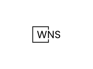WNS letter initial logo design vector illustration