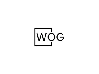 WOG letter initial logo design vector illustration