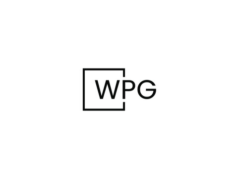 WPG letter initial logo design vector illustration