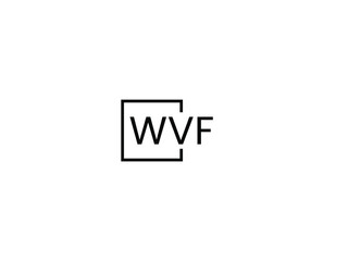 WVF letter initial logo design vector illustration