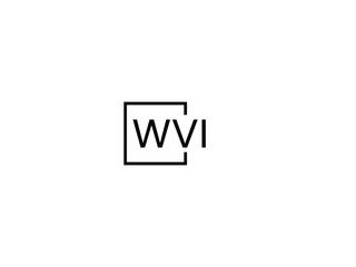 WVI letter initial logo design vector illustration
