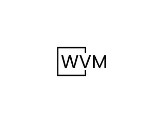 WVM letter initial logo design vector illustration